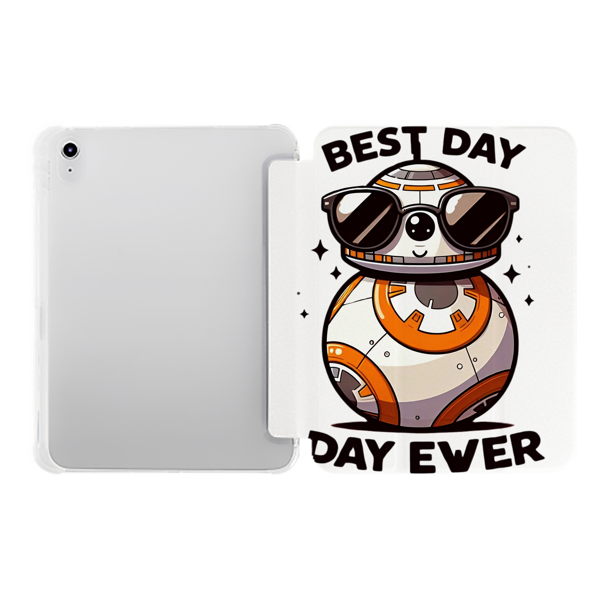 （画像用） スター・ウォーズ Star Wars IPad ケース ペン収納付き 三つ折りスタンド PUレザー×シリコン 対応機種9.5/10.5/10.9インチ